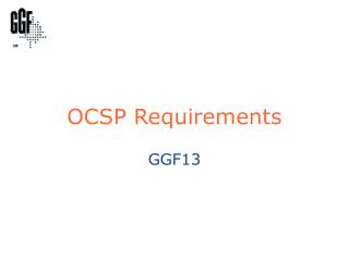 OCSP Requirements
