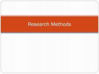 Research Methods