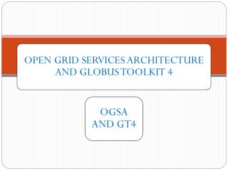 A Service-Oriented Grid