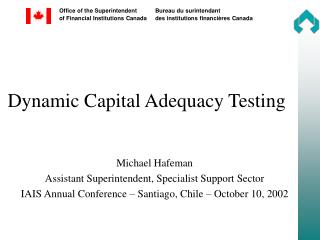 Dynamic Capital Adequacy Testing