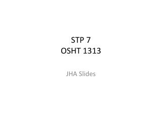 STP 7 OSHT 1313