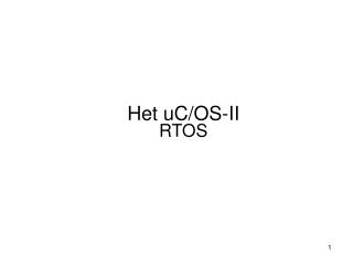 Het uC/OS-II RTOS