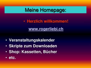 Meine Homepage: