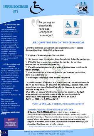 Qu’entend t-on par handicap ? Constitue un handicap, toute limitation d’activité ou restriction de