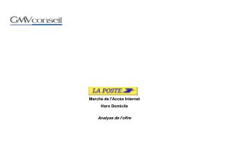 Marché de l'Accès Internet Hors Domicile Analyse de l'offre