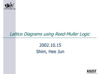 Lattice Diagrams using Reed-Muller Logic