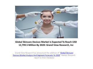 Skincare Devices Market Forecasts 2014 to 2020