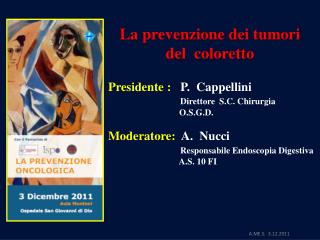 La prevenzione dei tumori del coloretto