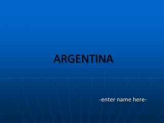 ARGENTINA