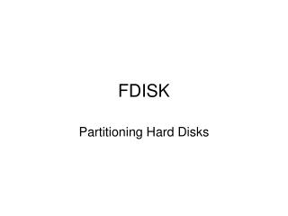 FDISK