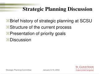 Strategic Planning Discussion