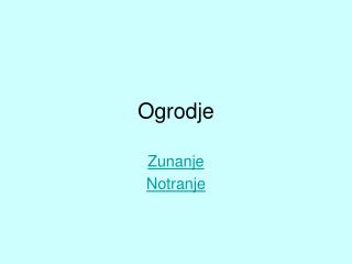 Ogrodje