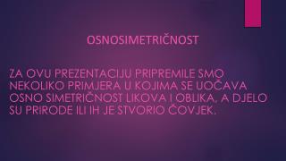 OSNOSIMETRIČNOST