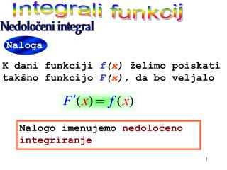 Integrali funkcij