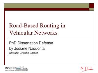 Road-Based Routing in Vehicular Networks