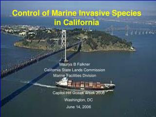 Control of Marine Invasive Species in California