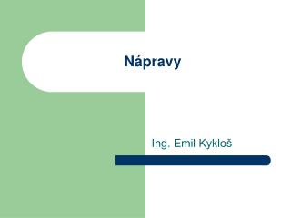 Nápravy