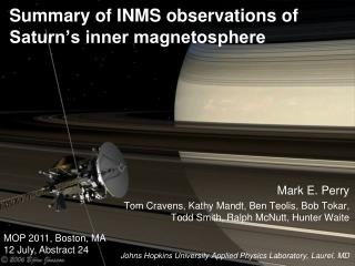 Summary of INMS observations of Saturn’s inner magnetosphere