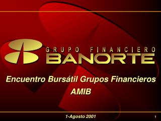 Encuentro Bursátil Grupos Financieros AMIB