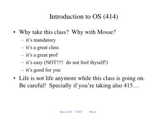 Introduction to OS (414)