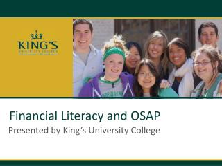 Financial Literacy and OSAP