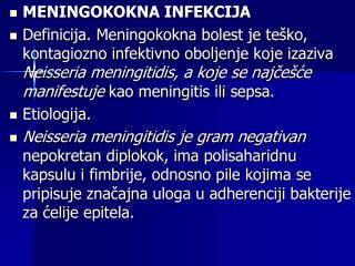 MENINGOKOKNA INFEKCIJA