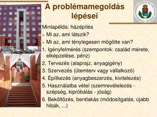 A problémamegoldás lépései