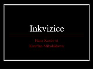 Inkvizice