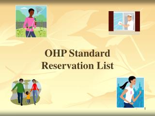 OHP Standard Reservation List