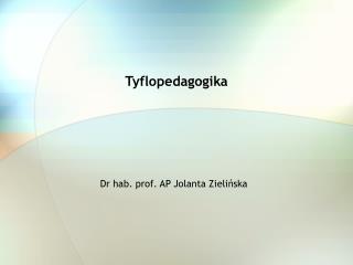 Tyflopedagogika