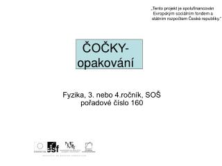 ČOČKY-opakování