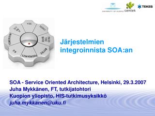 Järjestelmien integroinnista SOA:an