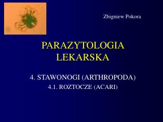 PARAZYTOLOGIA LEKARSKA