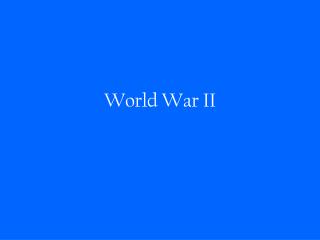 World War II