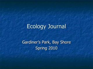 Ecology Journal