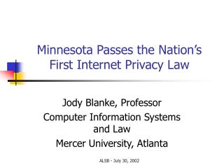 Minnesota Passes the Nation’s First Internet Privacy Law