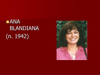 ANA BLANDIANA (n. 1942)
