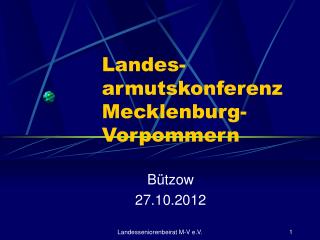 Landes- 		armutskonferenz 		Mecklenburg-			Vorpommern