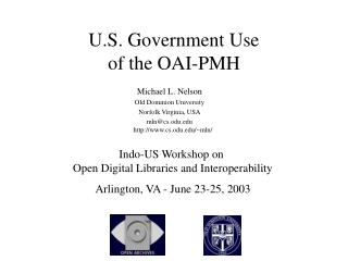 U.S. Government Use of the OAI-PMH