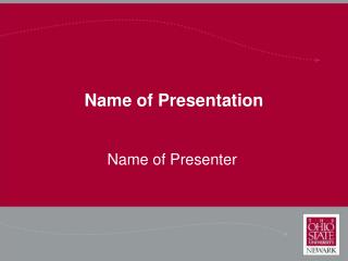 Name of Presentation