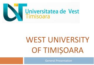 West University of Timi ș oara