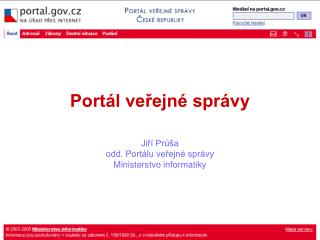 Portál veřejné správy