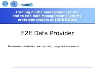 E2E Data Provider
