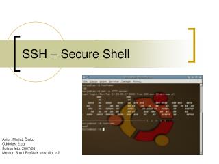 SSH – Secure Shell