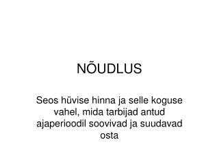 NÕUDLUS
