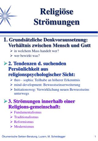 Religiöse Strömungen