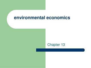 environmental economics