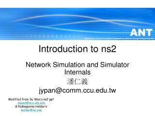 Introduction to ns2