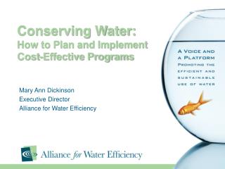 Conserving Water: How to Plan and Implement Cost-Effective Programs