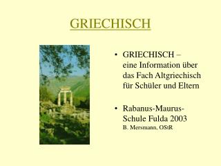 GRIECHISCH